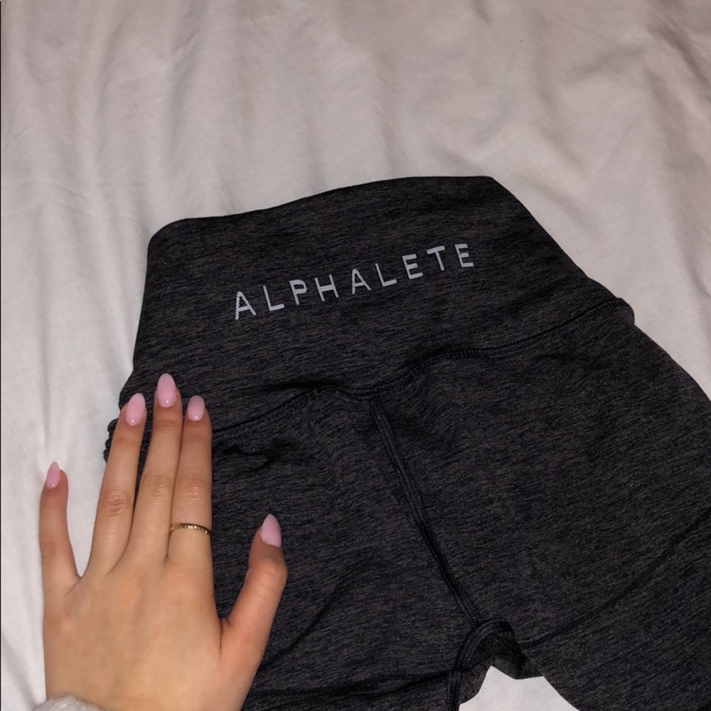 Alphalete Black/Grey Revivial Leggings